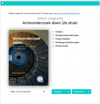 Actieonderzoek doen tweede druk, boek inclusief licentie aanvullende online leeromgeving