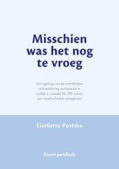 Misschien was het nog te vroeg